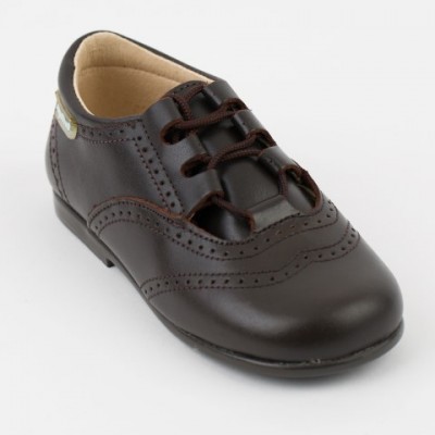 505 Brown Lace up Brogue Shoe